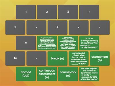 Gateway B2 U1 - School life
