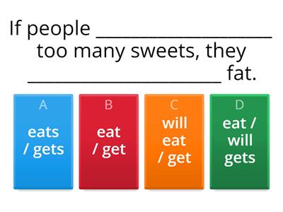 Conditionals (0 and 1st) - 8th grade