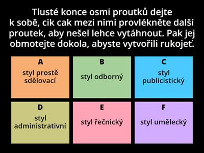 Funkční styly, slohové postupy - kopie