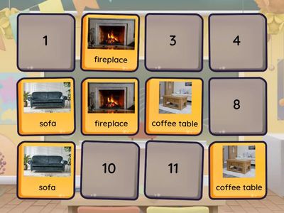 Matching Game Living Room