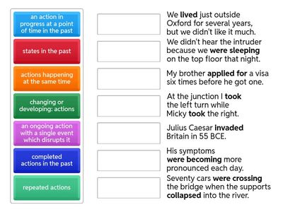 past simpe/past continuous