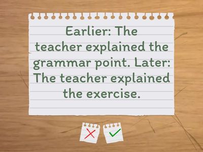 Past Perfect Sequences