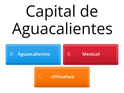 Geografia, estados y capitales de mexico