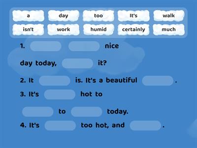 Small talk (weather revision)