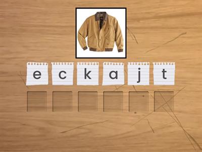 A1 - Clothes Spelling