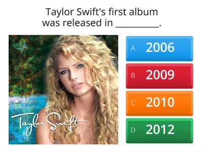 Taylor Swift Quiz - Version 1