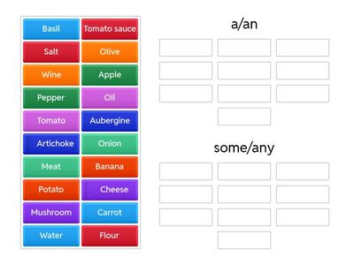 Food: Countable & Uncountable