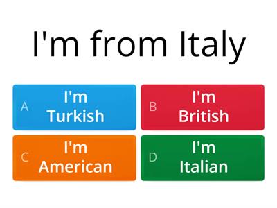   Countries and nationalities