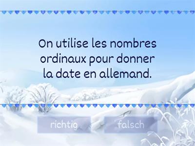 Les nombres ordinaux
