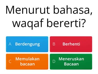 Tanda Waqaf Tahun 4 (Pendidikan Islam)