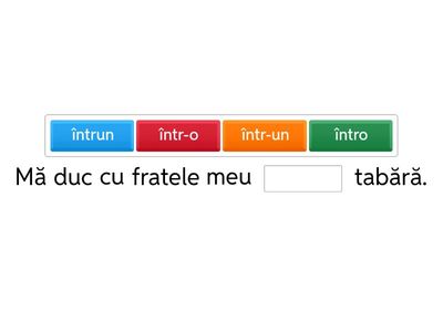 într-un și într-o