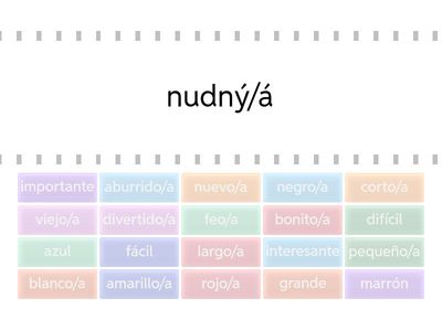 Nueva Aventura 1 - U 2 - Adjectivos y colores