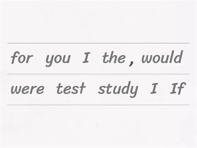 Second conditional activity