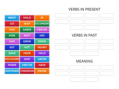 VERBS G-H-K