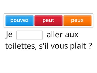  Choisissez le verbe correct : boire, pouvoir, vouloir et devoir !