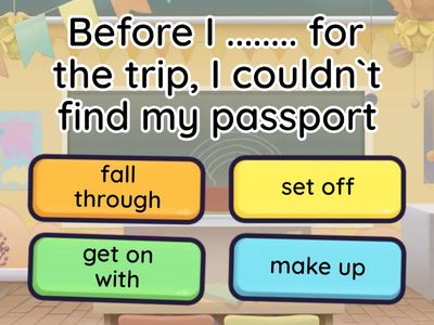 phrasal verbs ... Pre-Int EF