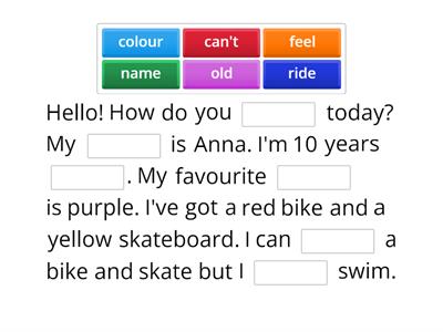 Complete the text. Revision Movers