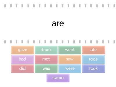 Past simple - irregular verbs