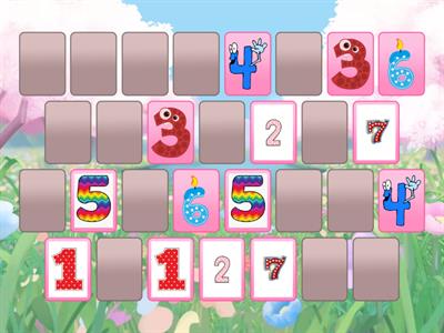 MEMORY GAME INFANTIL 1 - NUMBERS 1 TO 10