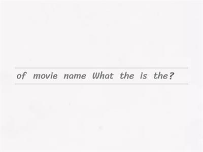 Question making - Pre intermediate