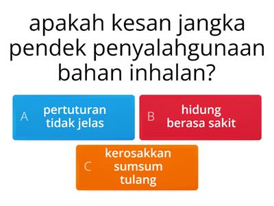 Pendidikan Kesihatan Tahun 5 : Bahan Inhalan