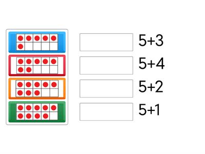 مكونات الأعداد من 1-10 باستخدام لوحة العشرة