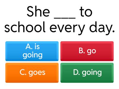 Present Simple vs. Present Continuous