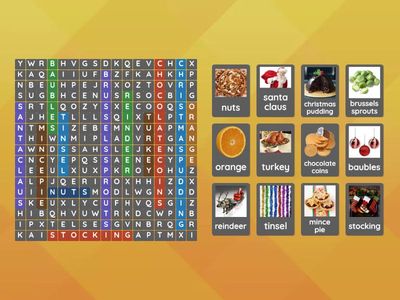 ESOL Pre-Entry Christmas Wordsearch