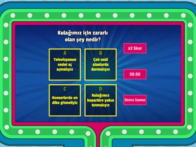 Beş duyu organımız 3.sınıf