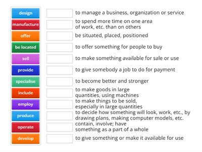 Verbs for Industry