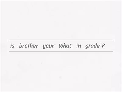 Unjumble I'm in the 6th grade G6L1 YBM Choi