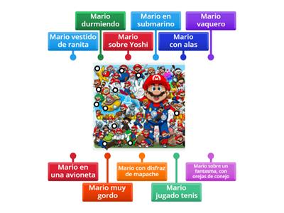  discriminación visual Mario bros