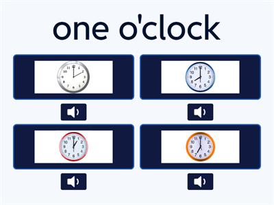Clock Times 1:00-12:00 - Reading