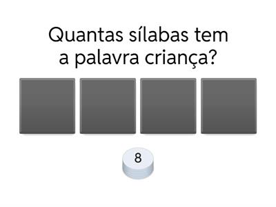 Quiz das sílabas.