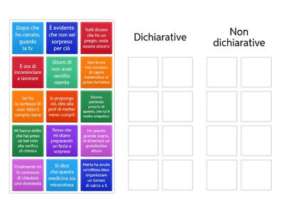 Proposizioni dichiarative