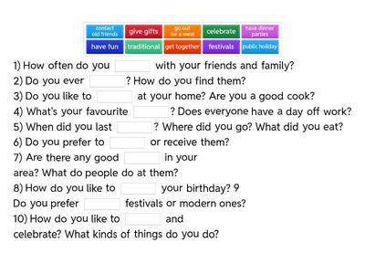  Roadmap A2 plus Unit 4A Celebrations