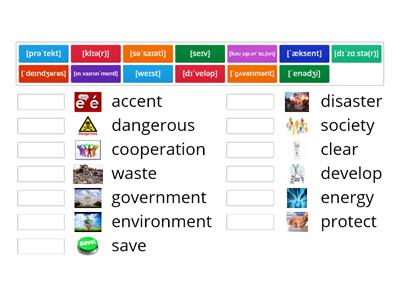  Environmental  vocabulary