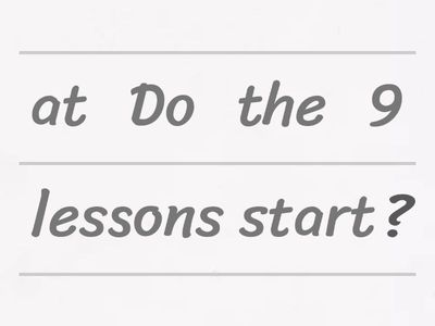 English Plus 1_Unit 2_Revision_Unjumble