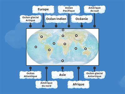 géographie: la carte du monde 