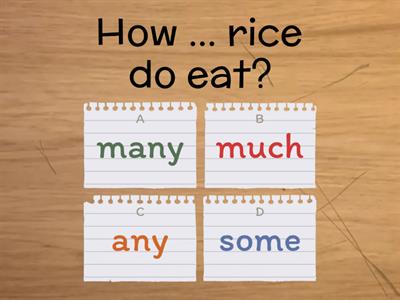 countable and uncountable nouns and quantifiers