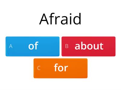 Dependent Prepositions