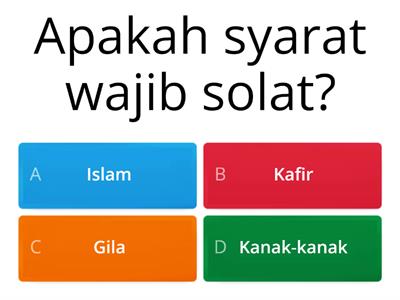 Syarat wajib dan sah solat