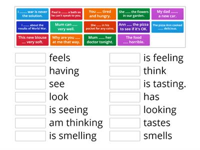 stative verbs class c 