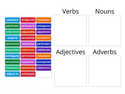 EAP II AS Week 3 Word forms