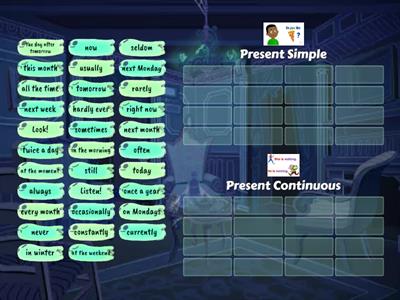 Markers  Present Simple vs Present Continuous