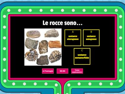 Test sulle rocce