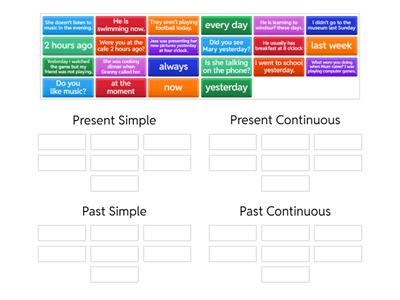 spotlight 6 present simple present continuous past simple past continuous