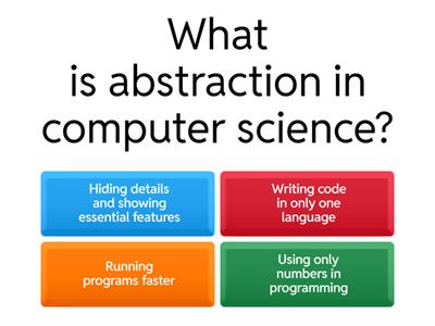Computer Science Abstraction Project
