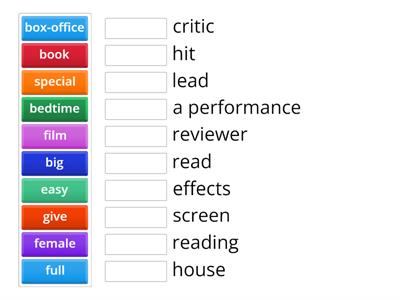 Books and films collocations