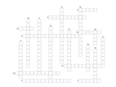 Crossword Les Nombres 0 - 100